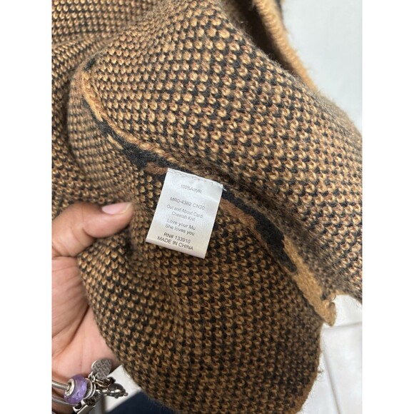 Show Me Your Mumu out and about cardigan cheetah knit long Women's Small Open - Picture 6 of 9